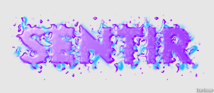 Sentir Efeito do texto