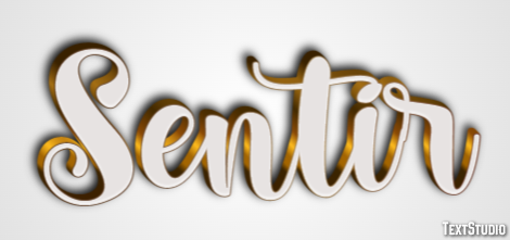 Sentir Efeito de texto