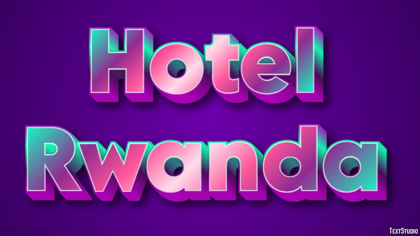 Hotel Rwanda Text Effect