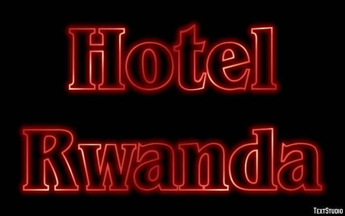 Hotel Rwanda Text effect