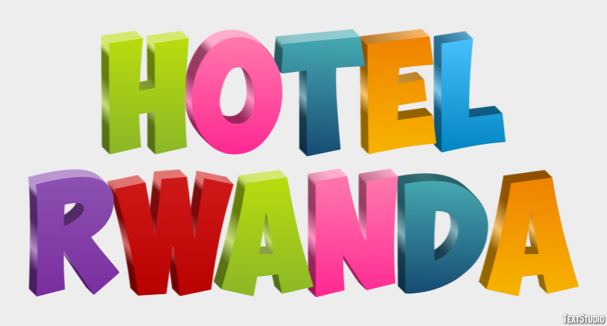 Hotel Rwanda Text Effect