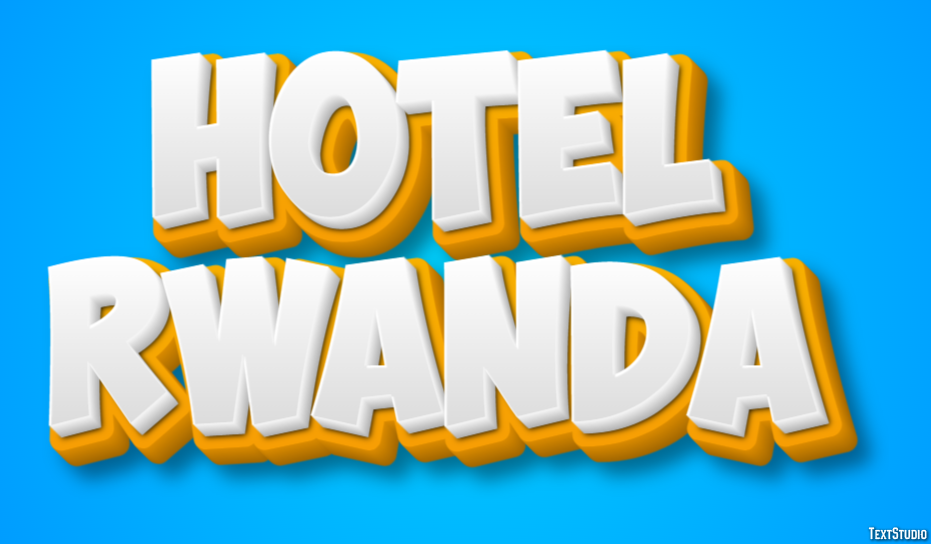 Hotel Rwanda Text effect