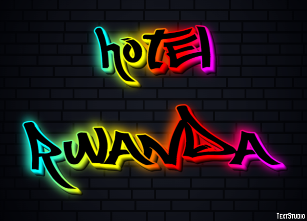 Hotel Rwanda Text effect