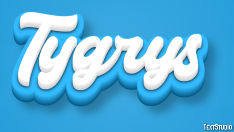 Tygrys Efecto de texto