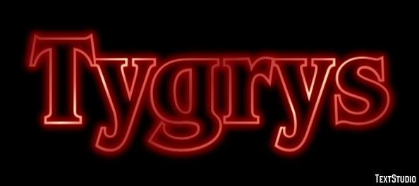 Tygrys Efecto de texto