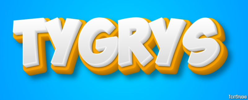 Tygrys Efecto de texto