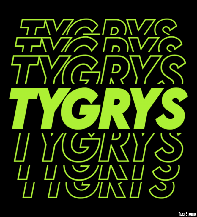 Tygrys Efecto de texto