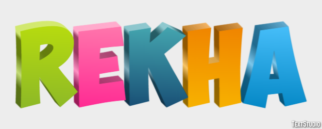 Rekha Text effect