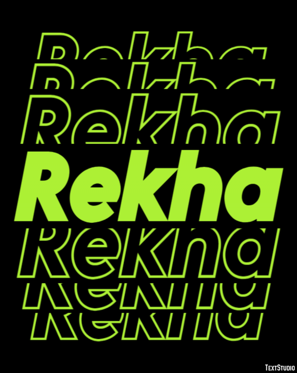 Rekha Text Effect