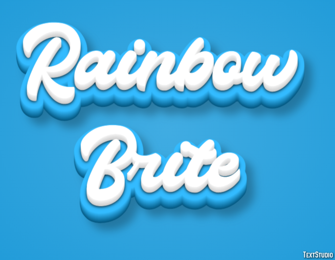 Rainbow Brite Efekt tekstowy