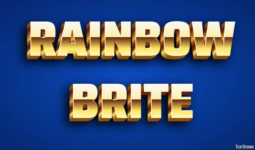 Rainbow Brite Metin Efekti
