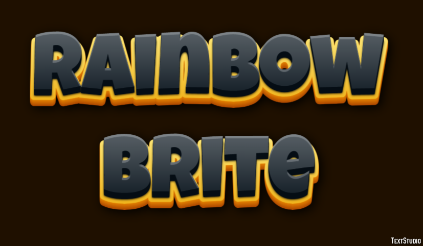 Rainbow Brite Metin Efekti