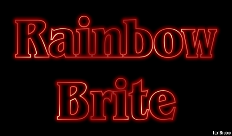 Rainbow Brite Efekt tekstowy