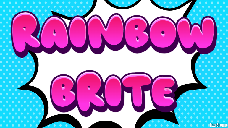 Rainbow Brite Efekt tekstowy