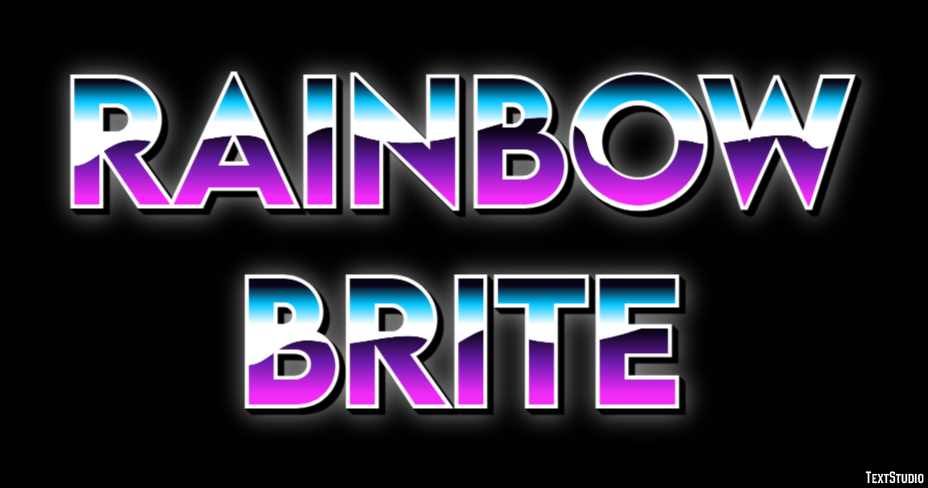 Rainbow Brite Efekt tekstowy