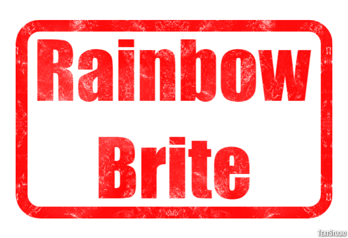 Rainbow Brite Efekt tekstowy