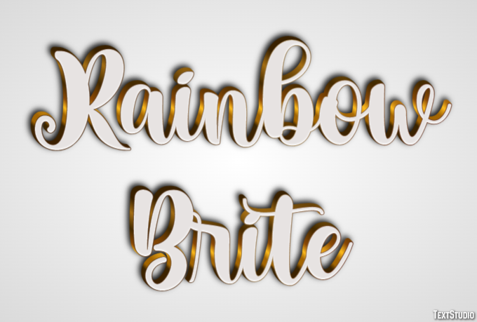 Rainbow Brite Efekt tekstowy