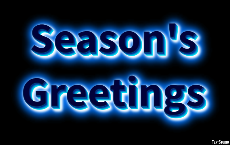 Season's Greetings Text Effect