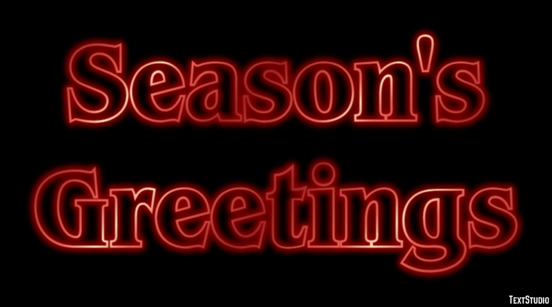 Season's Greetings Text effect