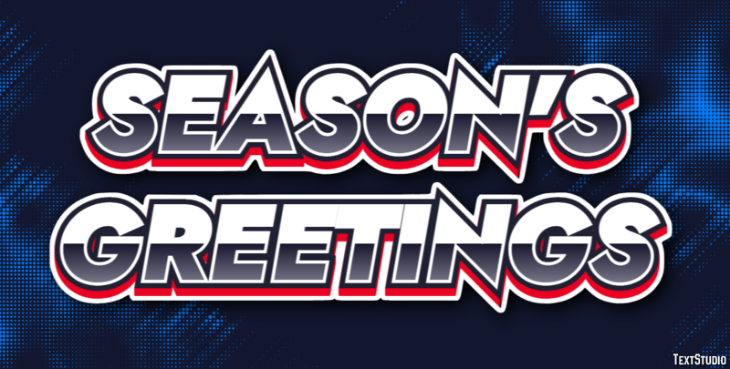 Season's Greetings Text effect