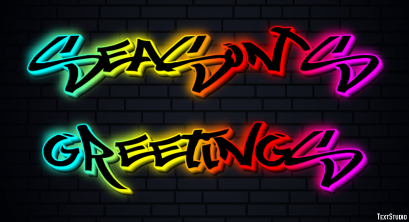 Season's Greetings Text effect