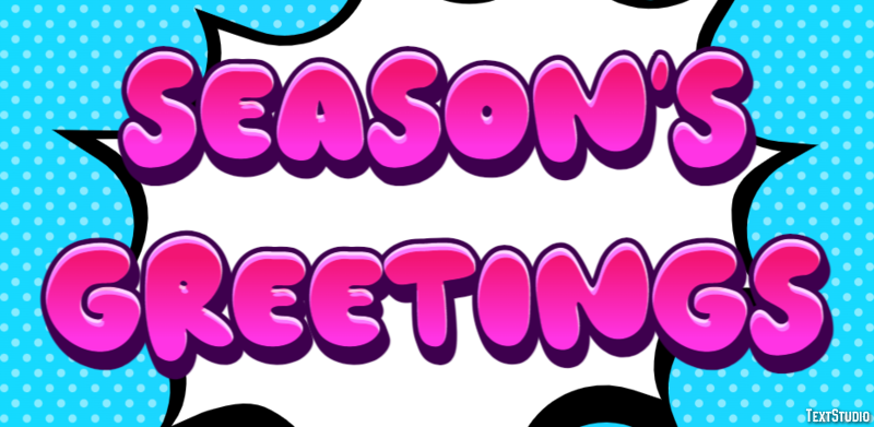 Season's Greetings Text effect