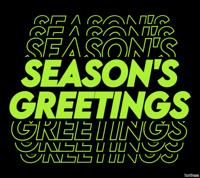 Season's Greetings Text Effect