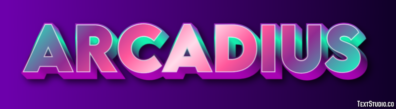 Arcadius Text Effect