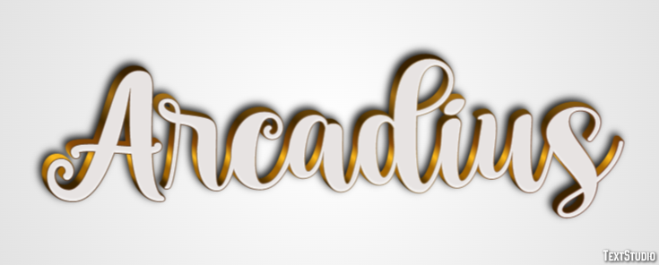 Arcadius Text effect