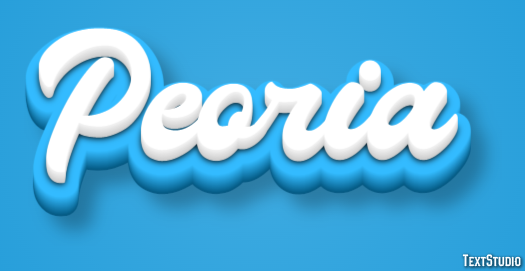 Peoria Texteffekt