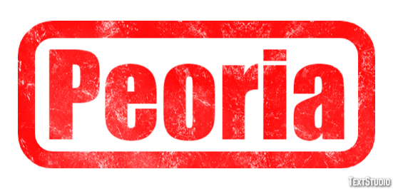 Peoria Efekt tekstowy