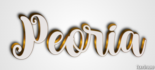 Peoria Text Effect