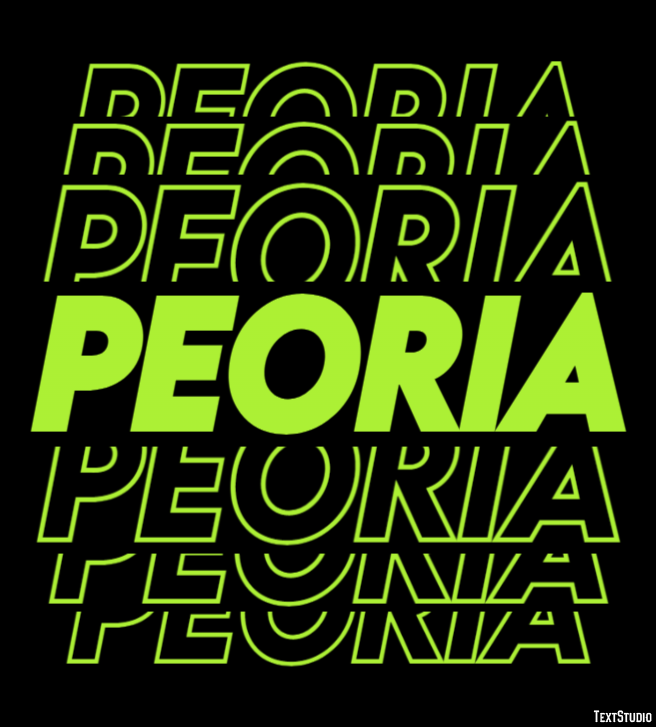 Peoria Efekt tekstowy