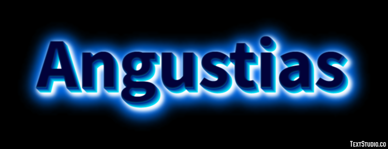 Angustias Efecto de texto
