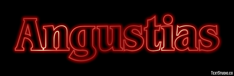 Angustias Efecto de texto