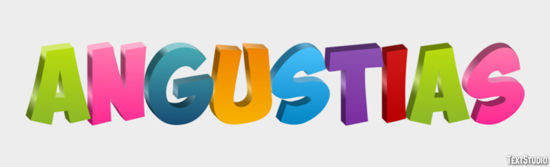 Angustias Efecto de texto