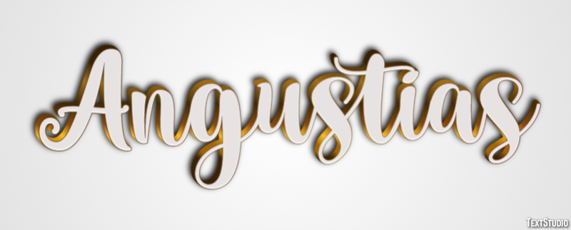 Angustias Efecto de texto