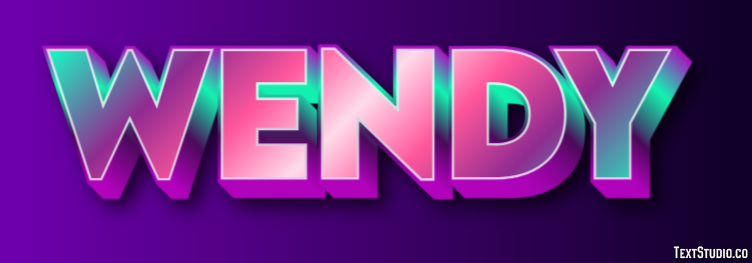 Wendy Text Effect