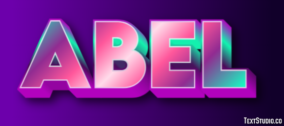 Abel Text Effect
