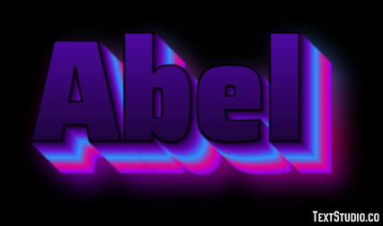 Abel Text Effect