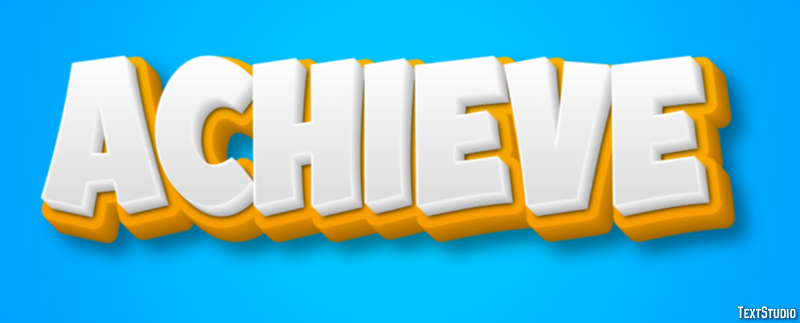 Achieve Metin Efekti