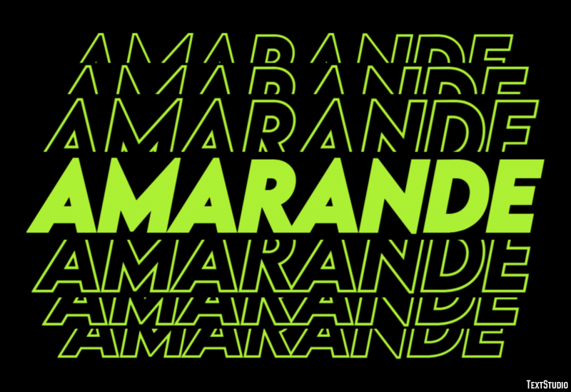 Amarande Tekst Effect