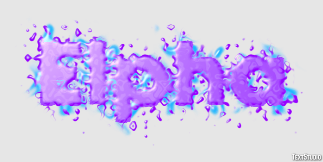 Elpha Texteffekt