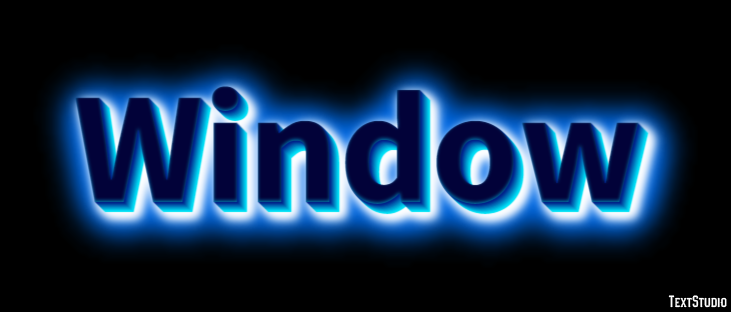 Window Text Effect