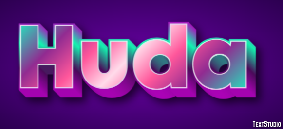 Huda Text effect
