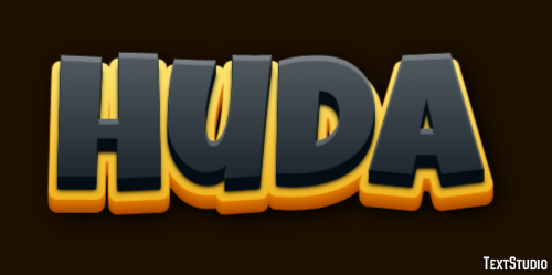 Huda Text effect