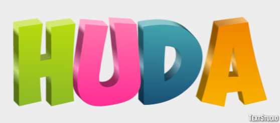 Huda Text effect