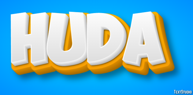 Huda Text effect