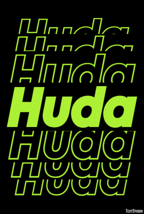 Huda Text effect