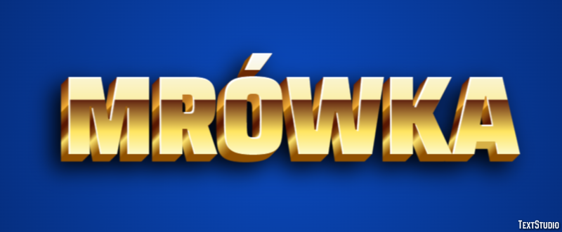 Mrówka Text Effect